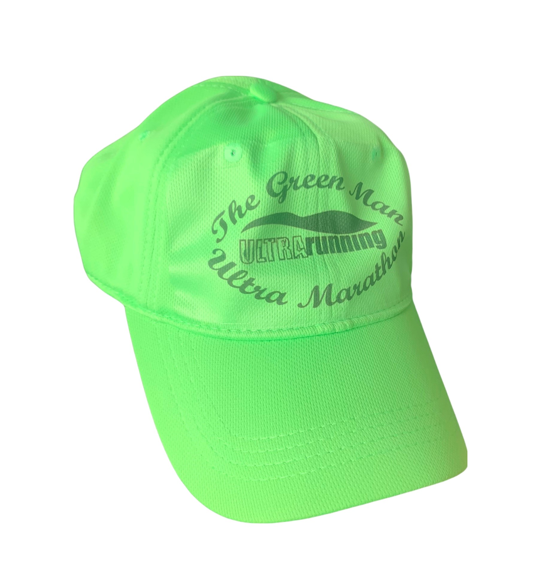 Polyester Cool Cap with URL logo - The Green Man Ultra