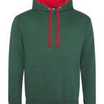 Bottle Green/ Fire Red